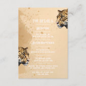 Wilde Eleganz: Die Einladung von Leopard (Vorderseite)