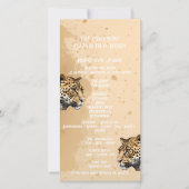 "Wilde Eleganz: Die Einladung von Leopard" (Vorderseite)