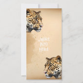 "Wilde Eleganz: Die Einladung von Leopard" (Rückseite)