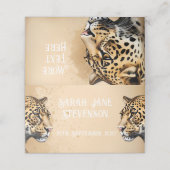 "Wilde Eleganz: Die Einladung von Leopard" (Außenseite Aufgefaltet)