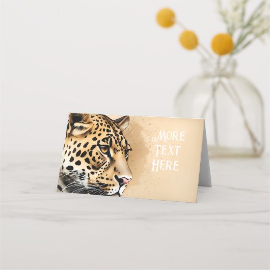 "Wilde Eleganz: Die Einladung von Leopard" (Rückseite)