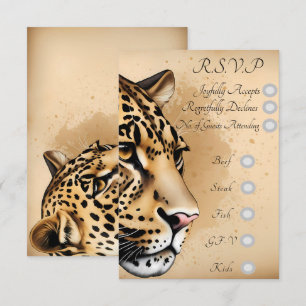 Wilde Eleganz: Eine von der Natur Inspirierte Einl RSVP Karte