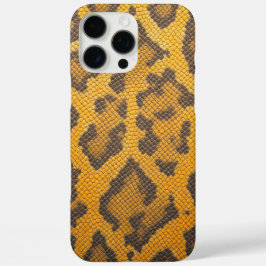 Wilde Eleganz: Gelbe Leopardenhaut iPhone 16 Pro Max Hülle