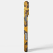 Wilde Eleganz: Gelbe Leopardenhaut Case-Mate iPhone Hülle (Rückseite / Rechts)
