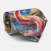 "Wilde Eleganz: Krawatte aus tierischer Print-Seid (Gerollt)