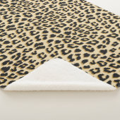 Wilde Eleganz Leopardenmuster Sherpadecke (3/4)