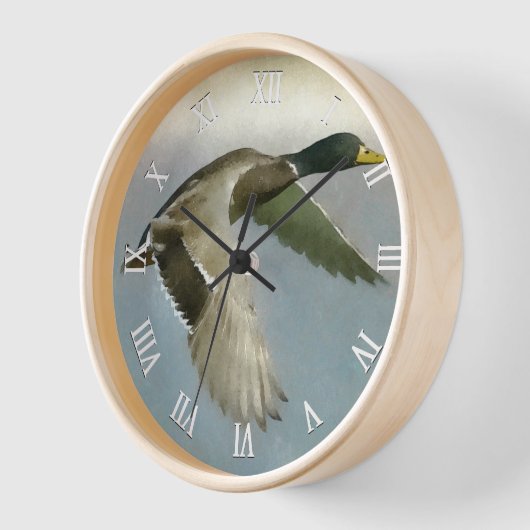 Wilde Ente im Flug Uhr (Winkel)