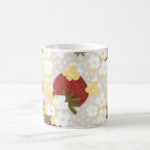 Wilde Erdbeerblumen-Tasse Kaffeetasse (Mittel)