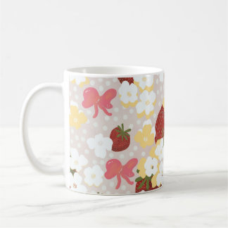 Wilde Erdbeerblumen-Tasse Kaffeetasse