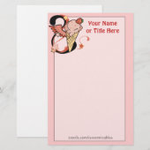 Wilde Erdbeere Ice Cream Stationery Briefpapier (Vorne/Hinten)