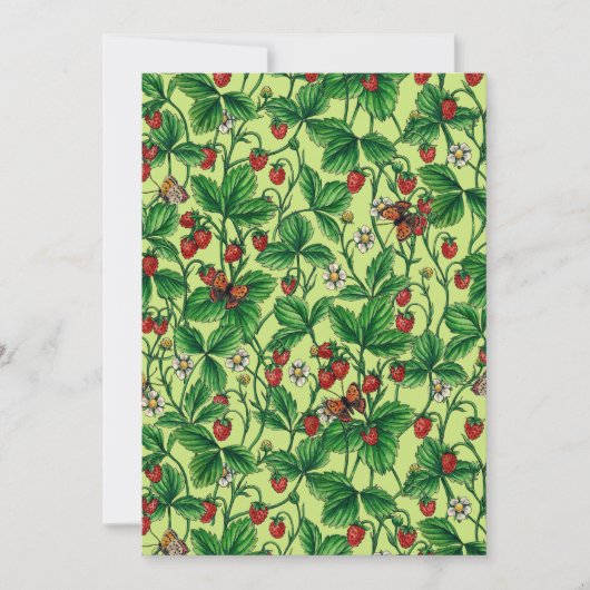 Wilde Erdbeeren auf Honigtaube (Vorderseite)