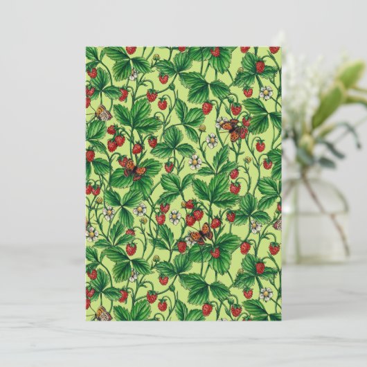 Wilde Erdbeeren auf Honigtaube (Stehend Vorderseite)