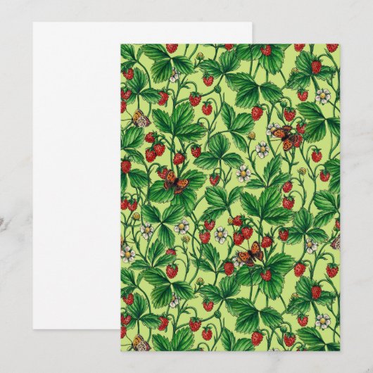 Wilde Erdbeeren auf Honigtaube (Vorne/Hinten)