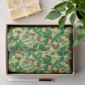 Wilde Erdbeeren auf Honigtaube Seidenpapier (Geschenk)