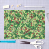 Wilde Erdbeeren auf Honigtaube Seidenpapier (Handwerk)