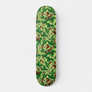 Wilde Erdbeeren auf Honigtaube Skateboard