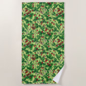 Wilde Erdbeeren auf Honigtaube Strandtuch (Vorderseite)