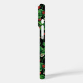 Wilde Erdbeeren auf schwarz Case-Mate iPhone Hülle (Rückseite / Links)