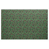 Wilde Erdbeeren auf schwarz Stoff (Fat Quarter (45,7 x 55,9 cm))