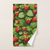 Wilde Erdbeeren Badhandtuch Set (Handtuch)