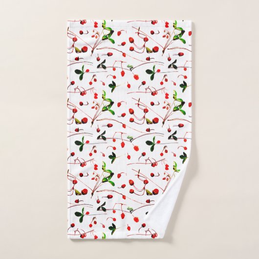 Wilde Erdbeeren Badhandtuch Set (Handtuch)