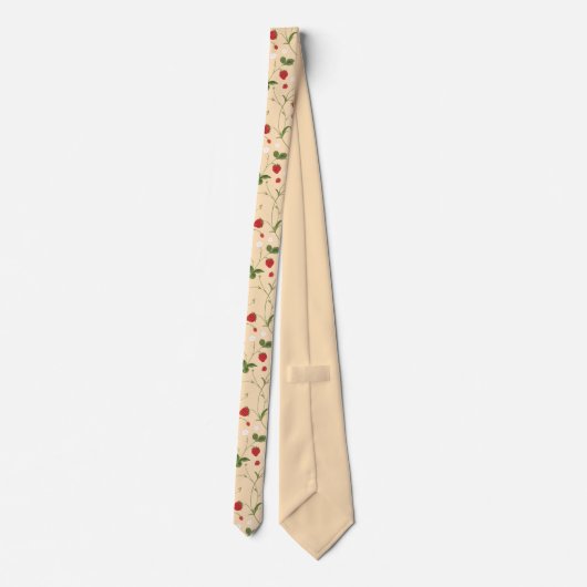 Wilde Erdbeeren (Bisque) - Neck Tie Krawatte (Rückseite)