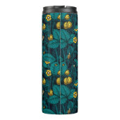 Wilde Erdbeeren, gelb und blau Thermosbecher (Rückseite)