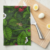 Wilde Erdbeeren Geschirrtuch (Viertel Falte)