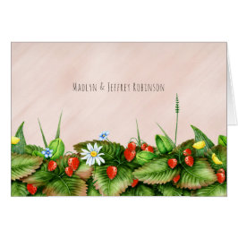 Wilde Erdbeeren in einem Land, das von Wiesen und 