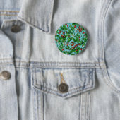 Wilde Erdbeeren in Poolblau Button (Beispiel)