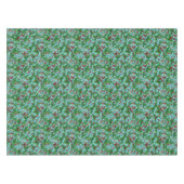 Wilde Erdbeeren in Poolblau Tischdecke (Vorderseite (Horizontal))