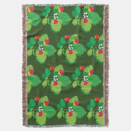 Wilde Erdbeeren-Keule Decke (Vorderseite Vertikal)