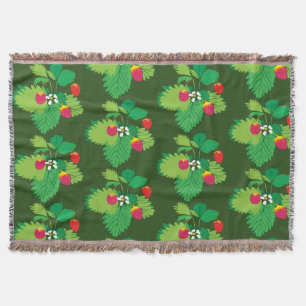 Wilde Erdbeeren-Keule Decke