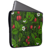 Wilde Erdbeeren Laptopschutzhülle (Vorne Rechts)