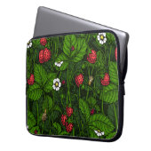 Wilde Erdbeeren Laptopschutzhülle (Vorderseite Links)