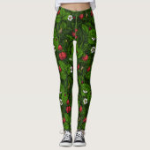 Wilde Erdbeeren Leggings (Vorderseite)