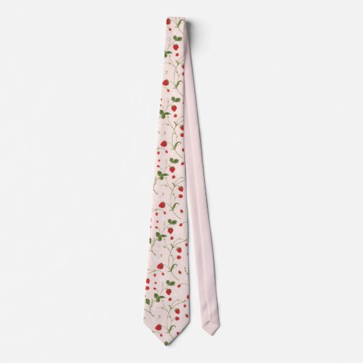 Wilde Erdbeeren (Linen) - Neck Tie Krawatte (Vorderseite)