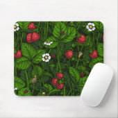 Wilde Erdbeeren Mousepad (Mit Mouse)