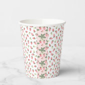 Wilde Erdbeeren Papier Cups Pappbecher (Links)