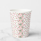 Wilde Erdbeeren Papier Cups Pappbecher (Rechts)