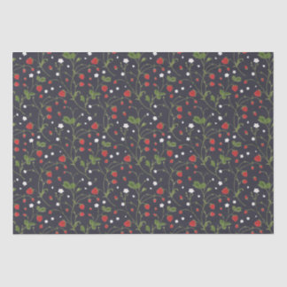 Wilde Erdbeeren (Polarnacht) - Gewebepapier Seidenpapier