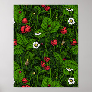 Wilde Erdbeeren Poster