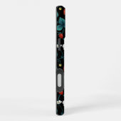 Wilde Erdbeeren rot/gelb/blau/schwarz iPhone Hülle (Rechte Seite)