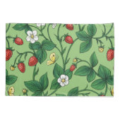Wilde Erdbeeren rot/gelb/grün/ Kissenbezug (Rückseite-Links)