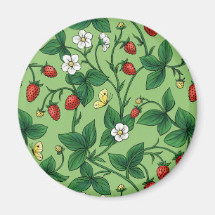 Wilde Erdbeeren rot/gelb/grün/ Magnet