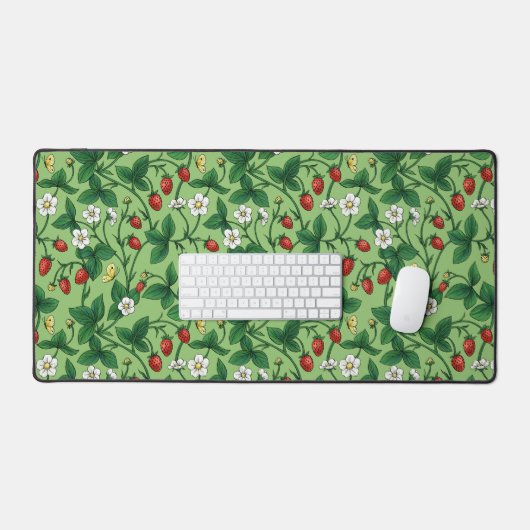 Wilde Erdbeeren rot/gelb/grün/ Schreibtischunterlage (Tastatur & Maus)