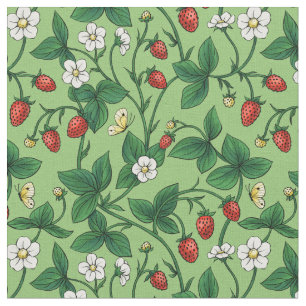 Wilde Erdbeeren rot/gelb/grün/ Stoff