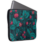 Wilde Erdbeeren, rot und blau Laptopschutzhülle (Vorne Rechts)