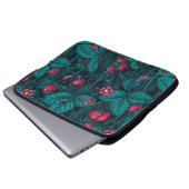 Wilde Erdbeeren, rot und blau Laptopschutzhülle (Vorne Knopf)