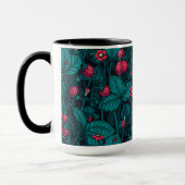Wilde Erdbeeren, rot und blau Tasse (Links)